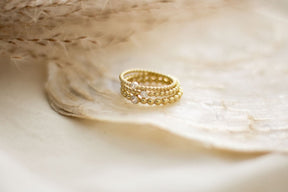 Kugelring mit Brillant aus 585 Gelbgold