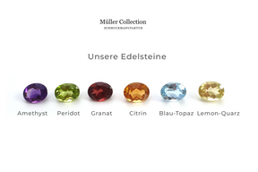 Edelstein Ohrringe aus 925 Silber vergoldet
