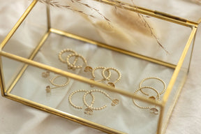 Zeitlose Kugelcreolen 1,5 mm aus 585 Gelbgold 14 Karat