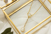 Goldkette aus 585 Gelbgold mit Opal Edelsteinen und Brillanten