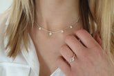 Plättchenkette 925 Sterling Silber Kette feine Münzen Handarbeit besonderes Geschenk Scheibe Kreis