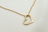 Herzkette 585 Goldkette Goldkette mit Herzanhänger Geschenk für Sie